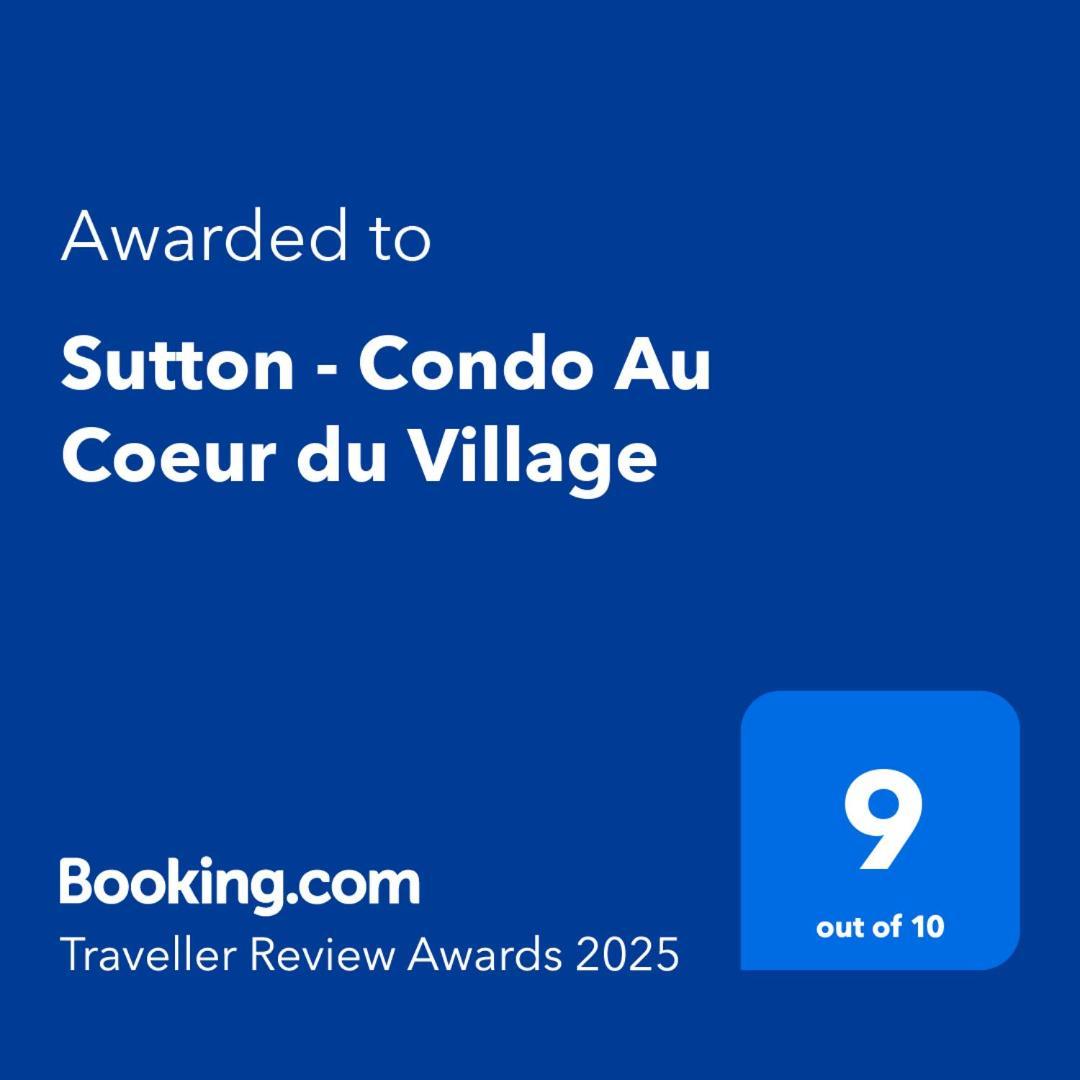 Sutton - Condo Au Coeur Du Village Eksteriør billede